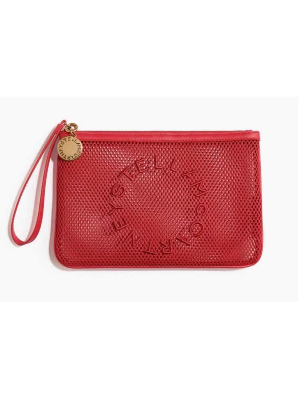 Stella McCartney H&M Mesh Clutch Bag Red New Authentic - Picture 6 of 7